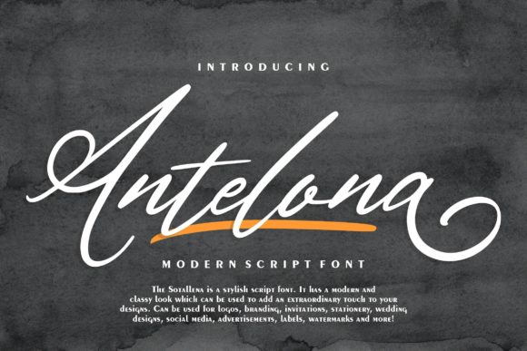 Antelona Script Font for Creative Projects
