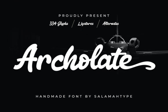 Archolate Script: Elegant Handwritten Typography