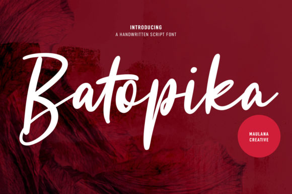 Batopika Script: A Handwritten Font for Editorial Design