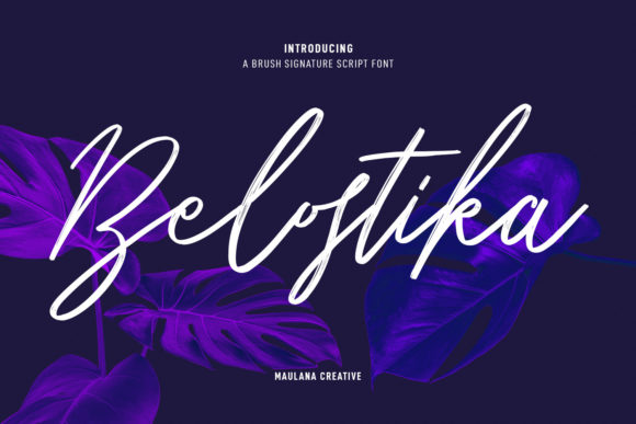 Belostika Script: Elegant Font for Creative Projects