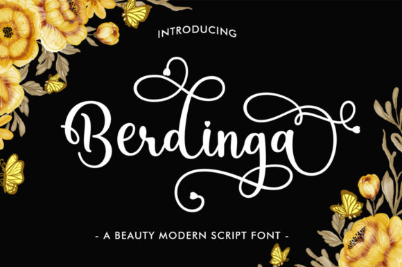 Berdinga Script: Elegant Handwritten Font
