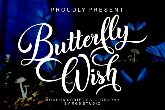 Butterfly Wish: A Delicate Script for Editorial Design
