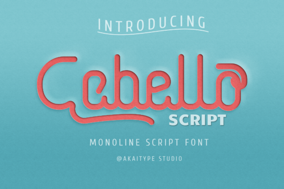 Cabello Script: Vintage Style Font