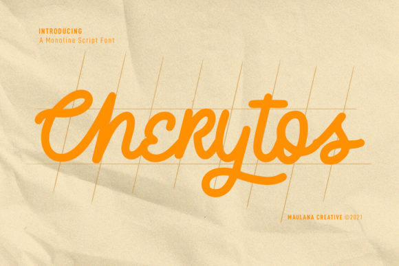 Cherytos Script: Vintage Style Font