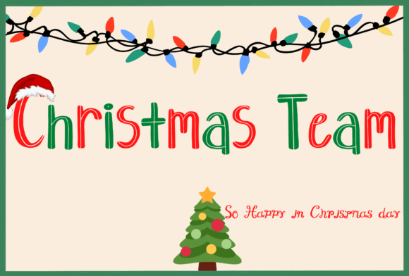 Christmas Team Font for Business