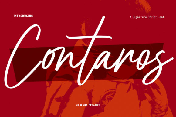 Contaros Script: A Refined Typeface for Creative Projects