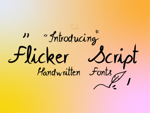 Flicker Script: A Beautiful Font for Business