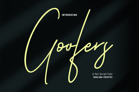 Goofers Script: A Luxurious Font for Elegant Design