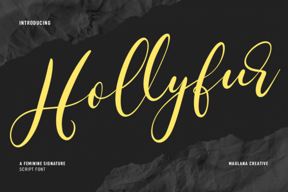Hollyfur Script: A Elegant Display Font