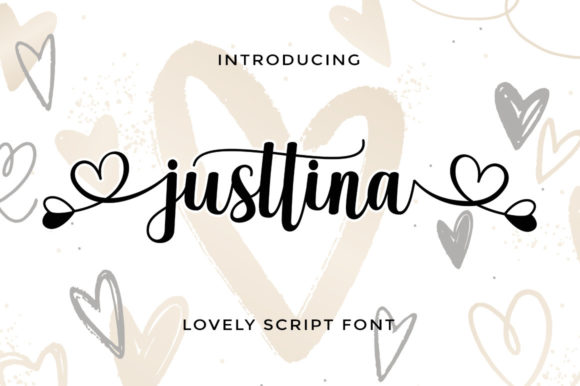 Justtina Script: A Romantic Display Font