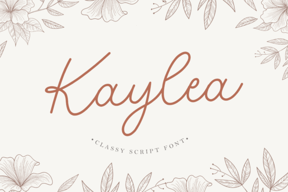 Kaylea Script: A Classy Display Font