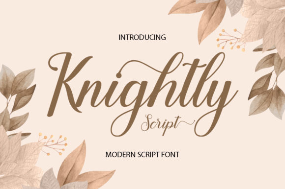 Knightly Script: A Stylish Font for Makers