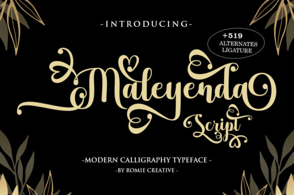 Maleyenda Script: Elegant Typography for Creative Projects