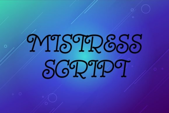 Mistress Script: Elegant Handwritten Font
