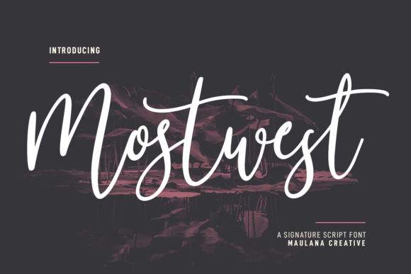 Mostwest Script: A Stylish Typeface