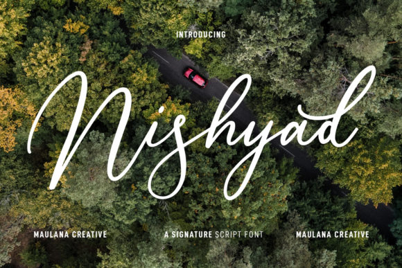 Nishyad Script: A Stylish Font for Web Design