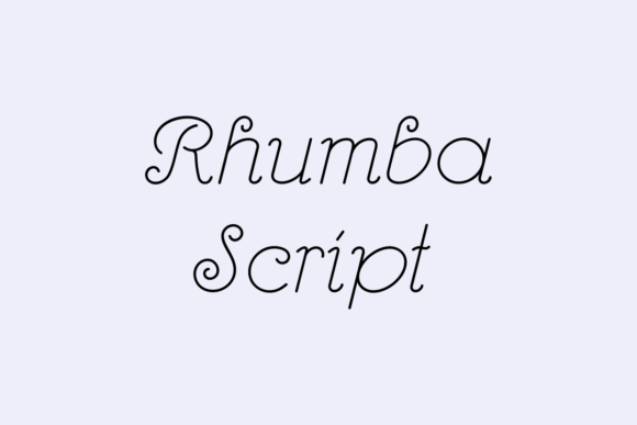 Rhumba Script: A Stylish Font for Creative Campaigns