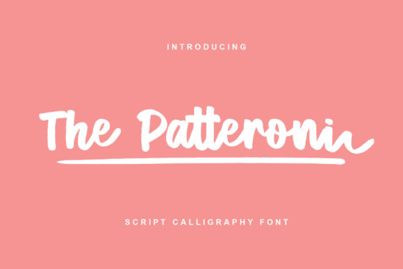 The Patteroni Script: A Handwritten Font for Editorial Design