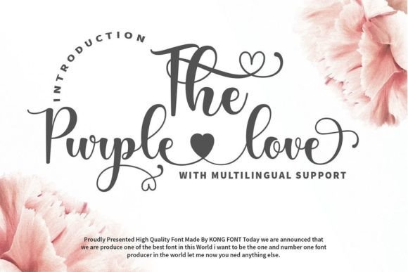 The Purple Love Font Review