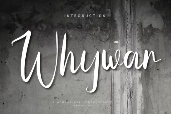 Whywar Script: A Font for Business Elegance